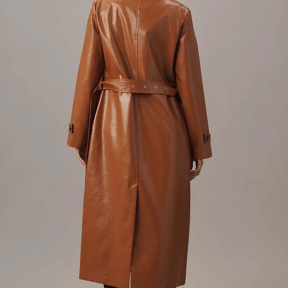 Women's Brown Leather Coat